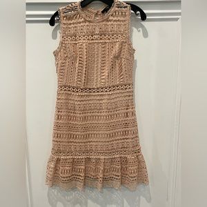 Dusty rose/peach Aqua lace dress